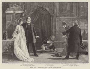 Scena da La Stanza del Monaco al Globe Theatre da Henry Stephen Ludlow